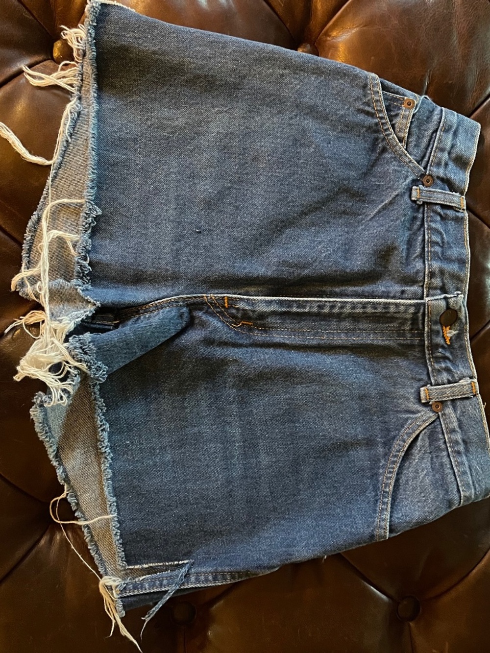 Vintage Chic brand denim cut off shorts